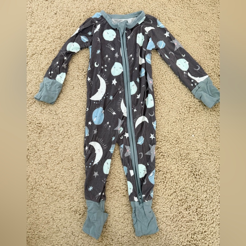 Little Sleepies To the Moon Zippy 0-3mos